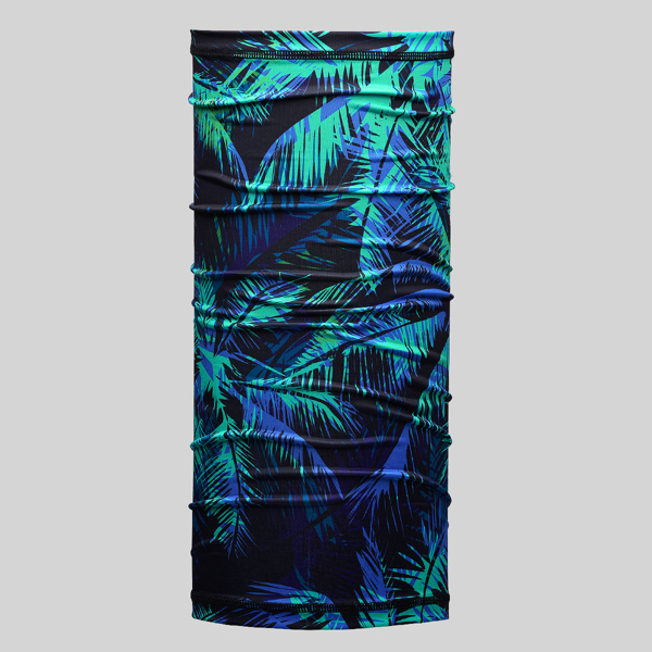 

Leaf Print Neck Gaiter, Green