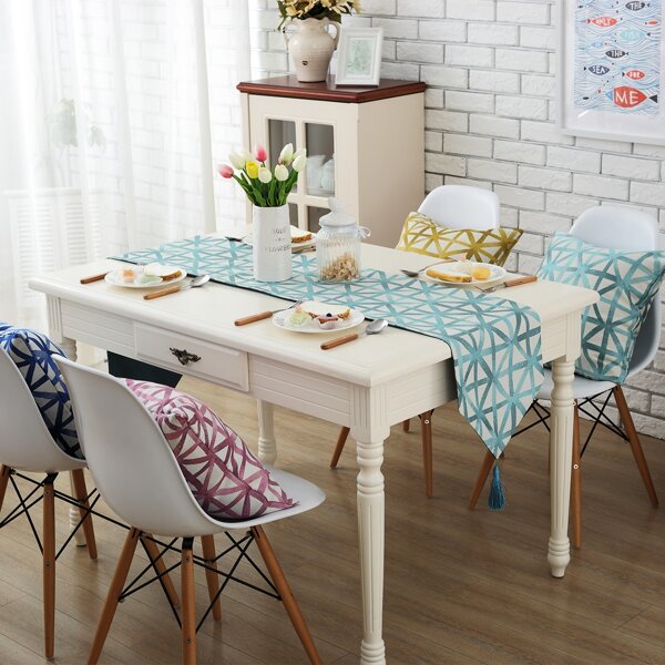 

Geometric Pattern Table Runner, Multicolor