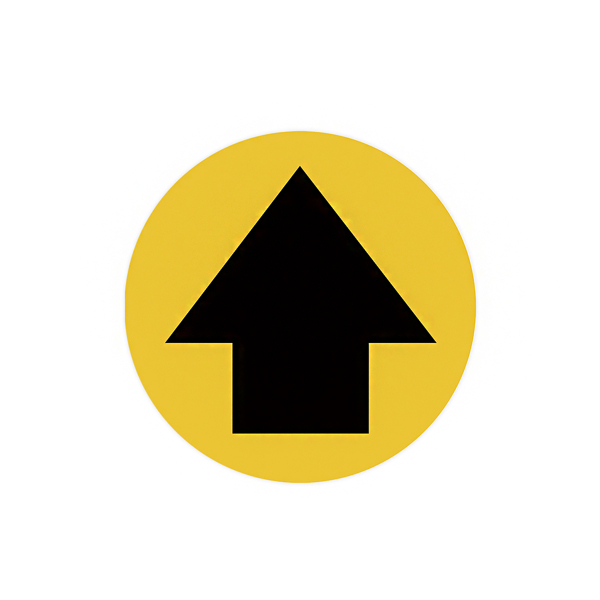 

5pcs Road Sign Floor Sticker, Multicolor