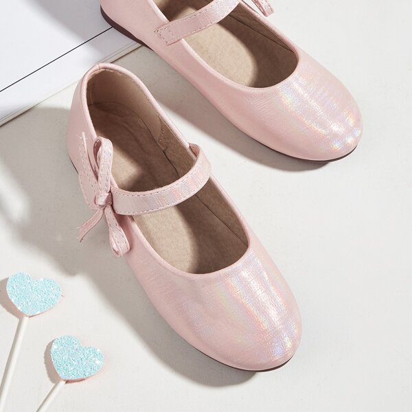 

Toddler Girls Bow Decor Flats, Pink