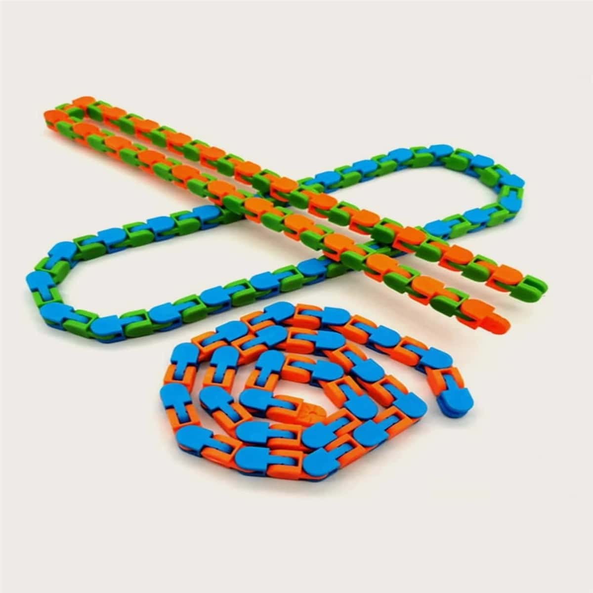 

1pc Random Foldable Chain Decompression Toy, Multicolor