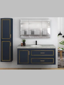 1roll Striped Pattern Beauty Seam Sticker - Gold - View 3