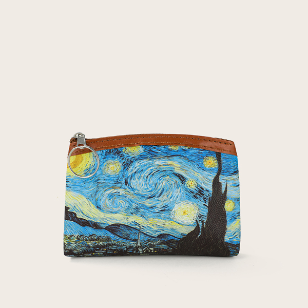 

Oil Painting Wallet, Blue