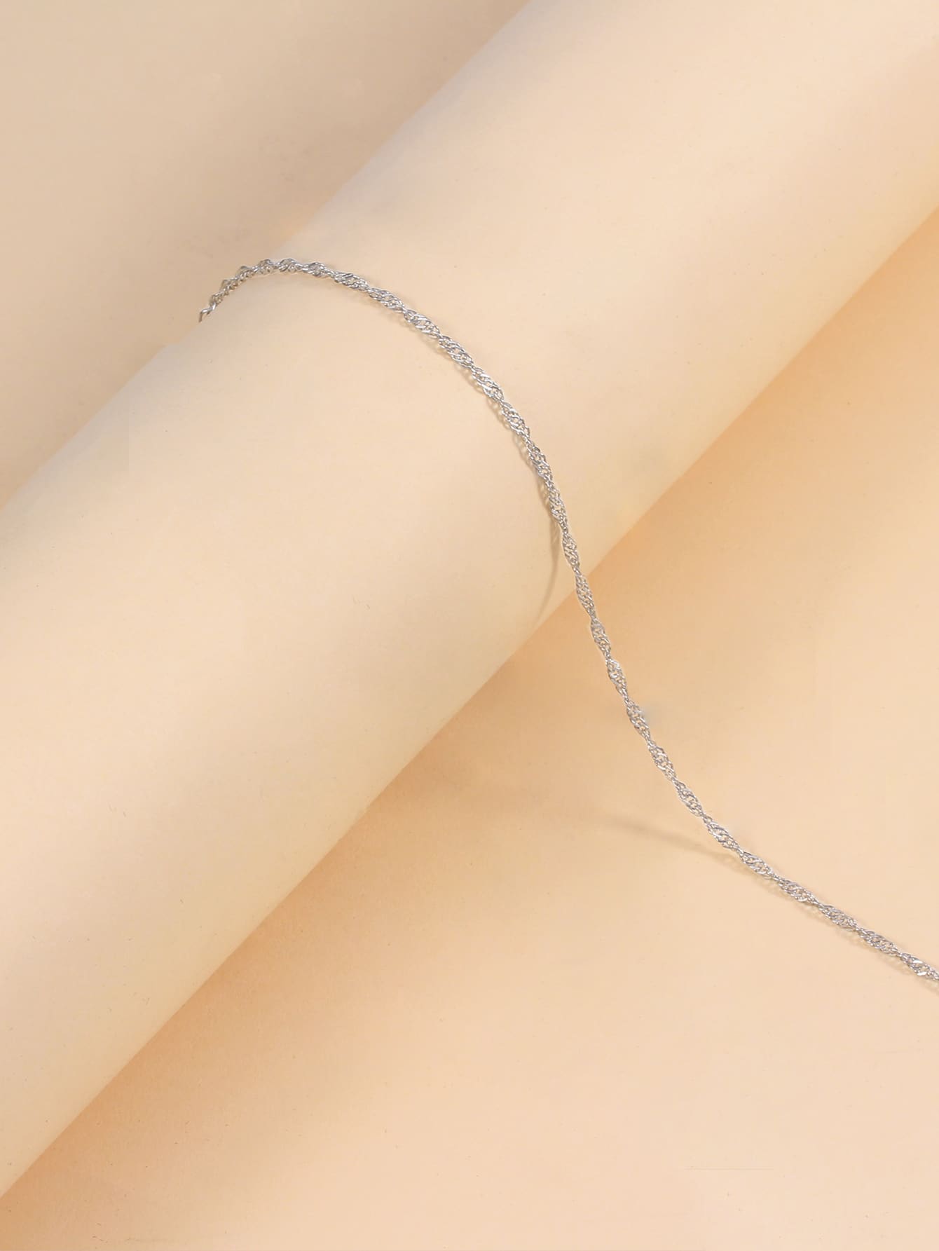 1pc Simple Necklace - Silver - View 1