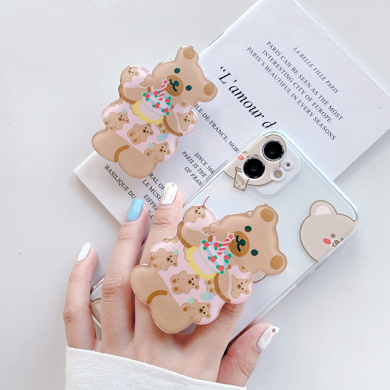 

Cartoon Bear Phone Holder, Multicolor