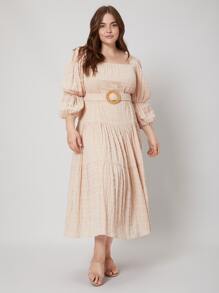 SHEIN Plus Gathered Dress