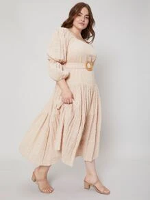 SHEIN Plus Gathered Dress