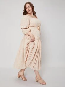SHEIN Plus Gathered Dress