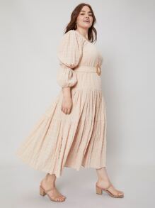 SHEIN Plus Gathered Dress