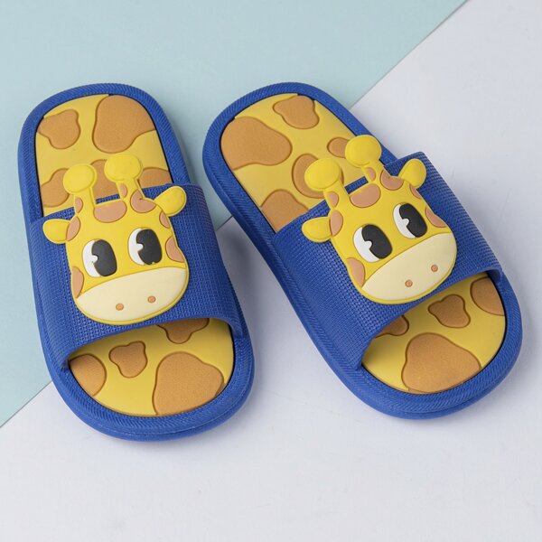 

Toddler Boys Cartoon Graphic Slippers, Blue