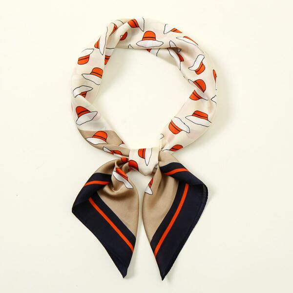 

Hat Print Bandana, Multicolor
