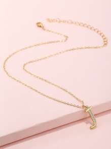 女孩字母吊墜項鍊