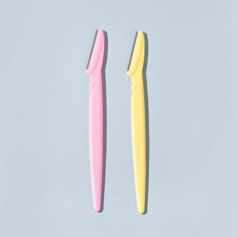 

2pcs Eyebrow Trimming Knife, Multicolor
