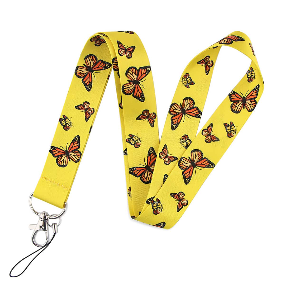 

Butterfly Pattern Phone Lanyard, Multicolor