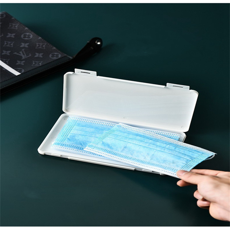 

Face Mask Storage Box, White