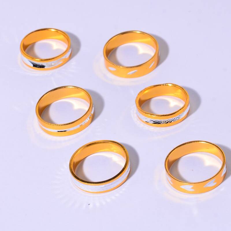 

6pcs Minimalist Ring, Multicolor