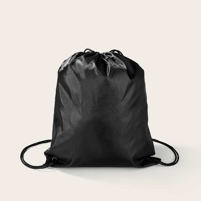 

Minimalist Drawstring Backpack, Black