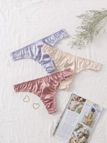 3pack Lettuce Trim Panty Set - Multicolor - View 1