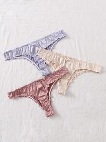3pack Lettuce Trim Panty Set - Multicolor - View 2