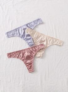 3pack Lettuce Trim Panty Set - Multicolor - View 5