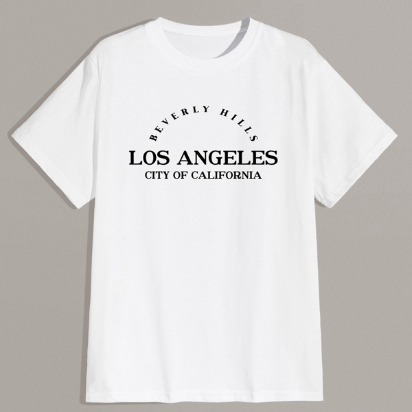 

Guys Letter Tee, White