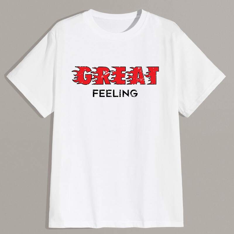 

Guys Letter Tee, White