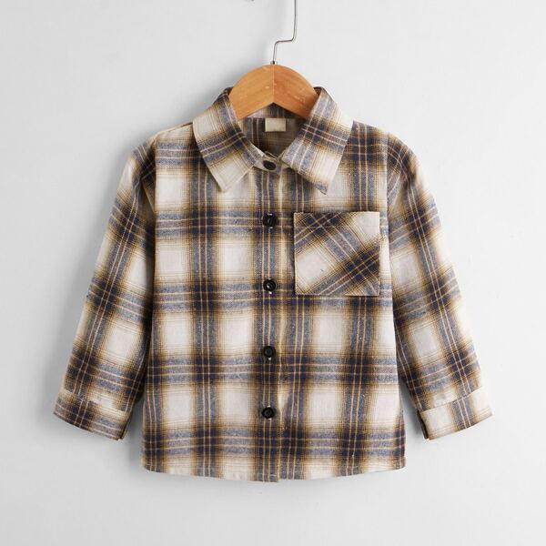 

Toddler Boys Plaid Overshirt, Multicolor