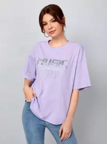 SHEIN T-shirt à lettres
