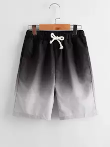 SHEIN 男孩結飾漸變色短褲