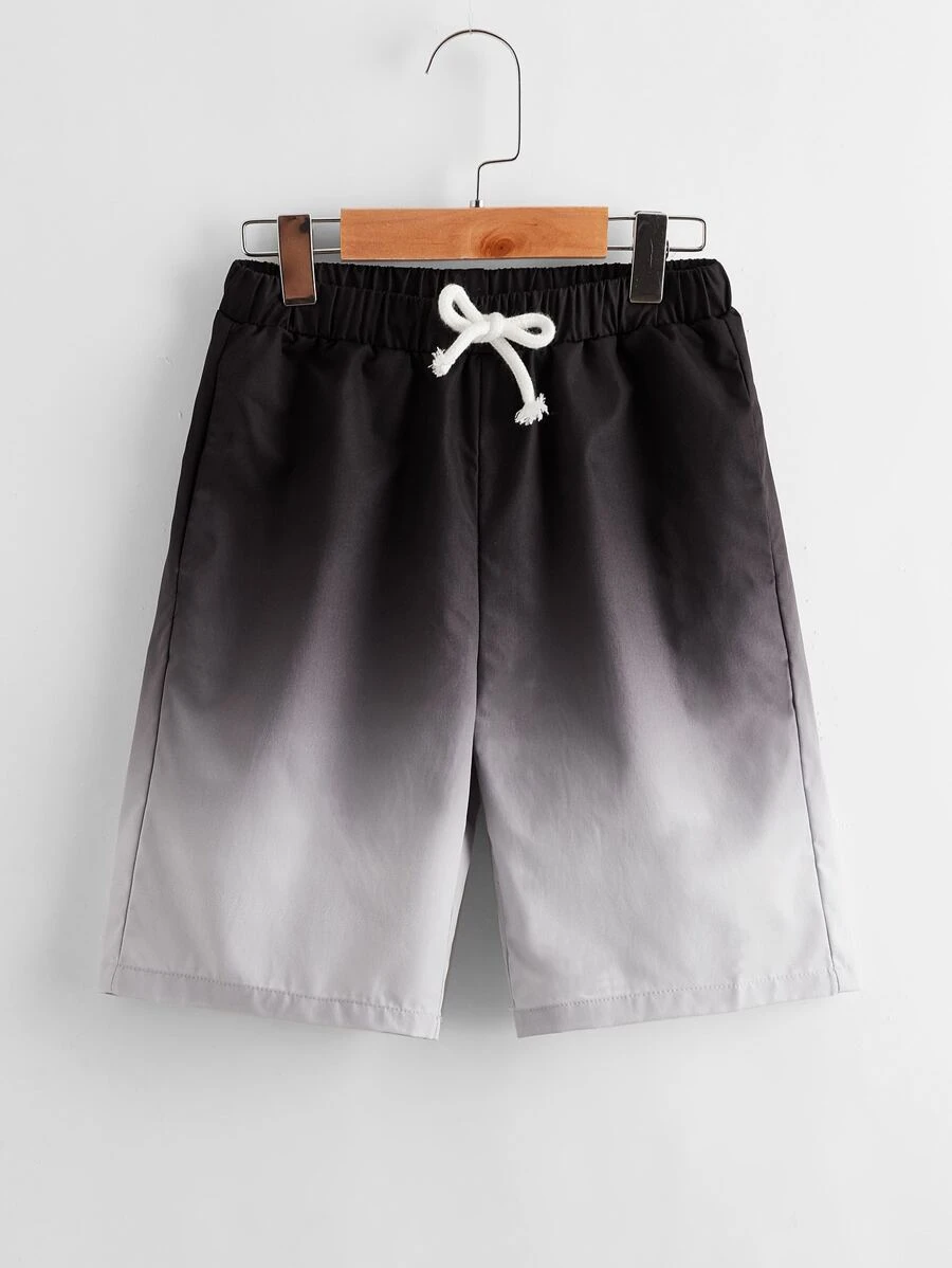 SHEIN 男孩結飾漸變色短褲