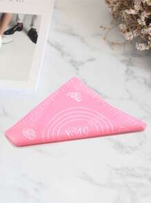 1pc Silicone Baking Mat - Pink - View 4
