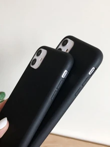 Solid Phone Case Compatible With IPhone 11,IPhone 13,IPhone 14 Pro Max - Black - View 2