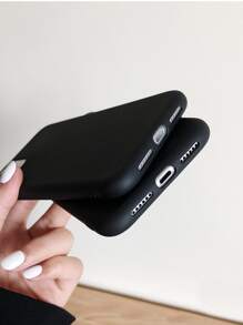 Solid Phone Case Compatible With IPhone 11,IPhone 13,IPhone 14 Pro Max - Black - View 3