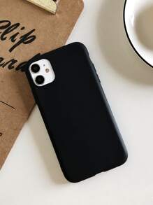 Solid Phone Case Compatible With IPhone 11,IPhone 13,IPhone 14 Pro Max - Black - View 5
