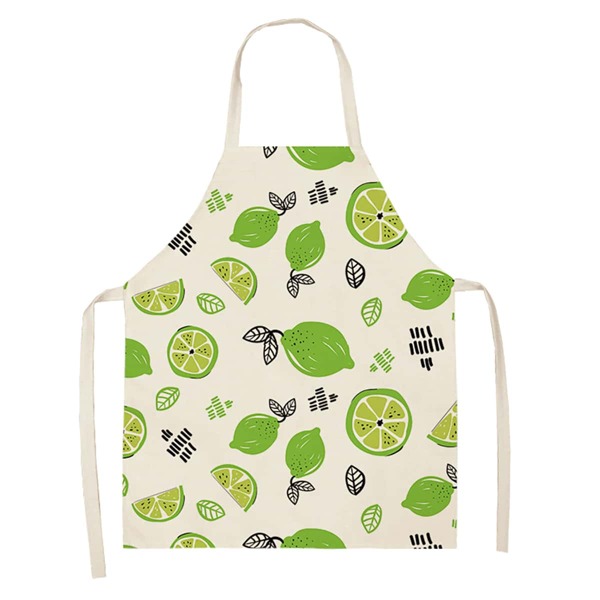 

Lemon Print Apron, Multicolor