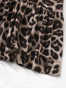 SHEIN LUNE Đầm Plus Size Viên lá sen Tất cả trên in Boho - Nhiều màu - Xem 4