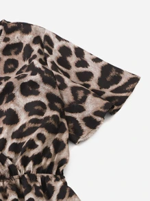 SHEIN LUNE Đầm Plus Size Viên lá sen Tất cả trên in Boho - Nhiều màu - Xem 5