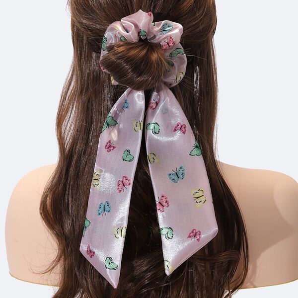 

Butterfly Print Scarf Hair Tie, Multicolor