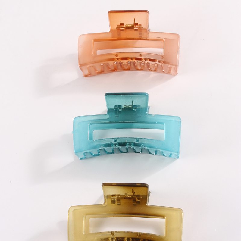 

3pcs Geometric Hair Claw, Multicolor