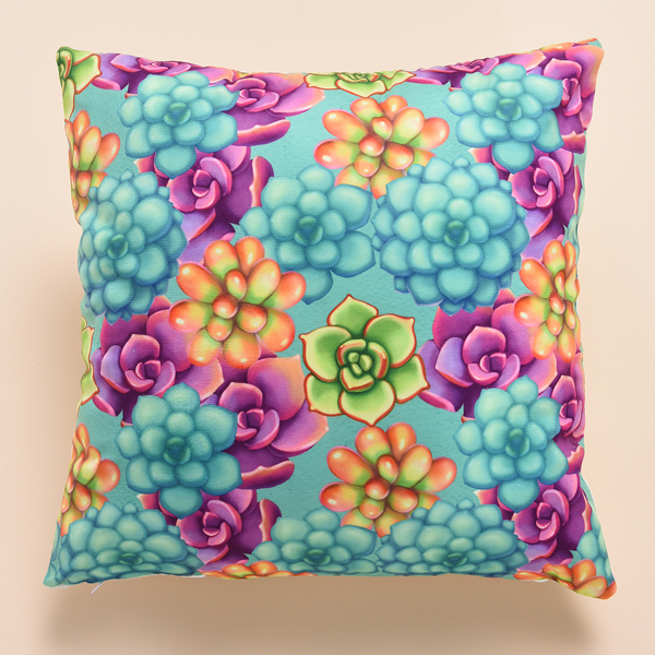 

Plant Print Cushion Cover Without Filler, Multicolor