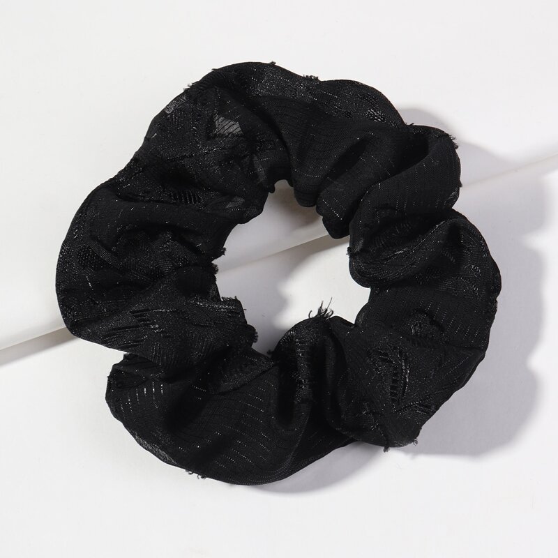 

Simple Solid Scrunchie, Black