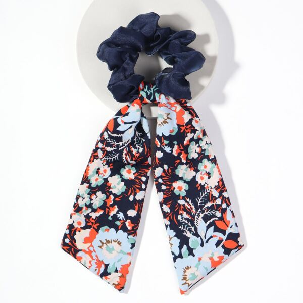 

Flower Print Scarf Hair Tie, Multicolor