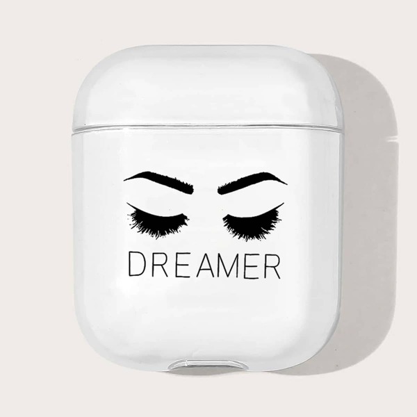 

Чехол с узором глаз для Airpods, Прозрачный