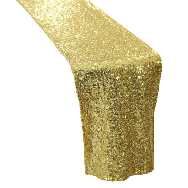 

Sequin Decor Table Runner, Gold