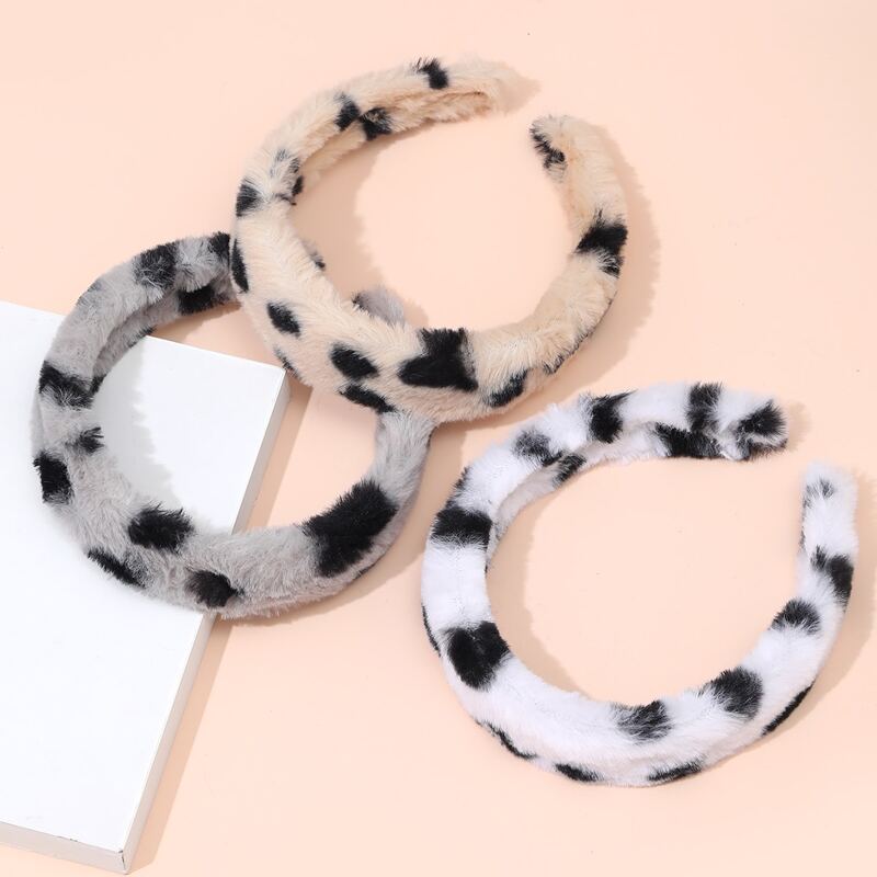 

3pcs Fuzzy Headband, Multicolor