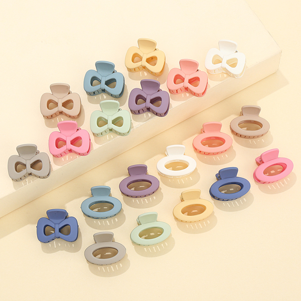 

20pcs Bow & Oval Design Hair Claw, Multicolor