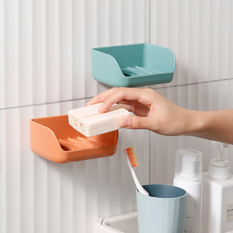 

1pc Wall Mounted Random Soap Dish Holder, Multicolor