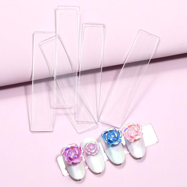 

10pcs Nail Art Display Stand, Clear