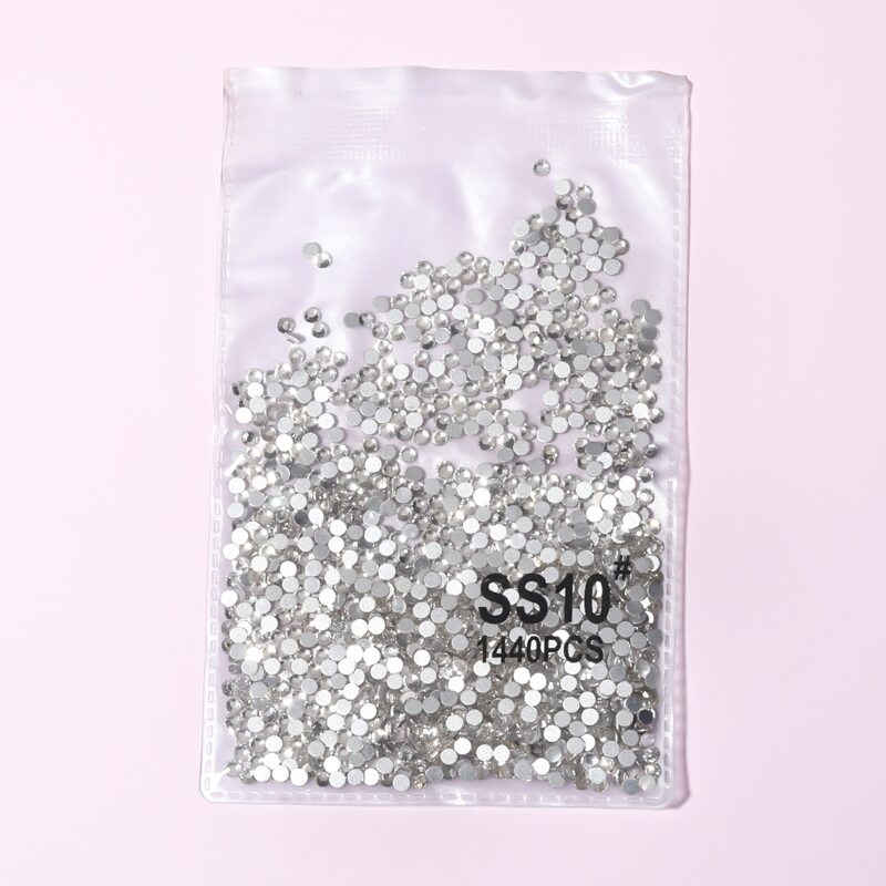 

1pack Rhinestone Nail Art Decoration, White