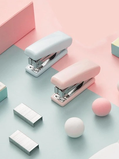 Мини-степлер случайного цвета без скоб 1шт - Красивая канцелярия и рюкзаки